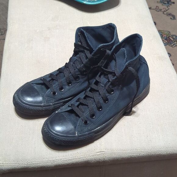 Converse Chuck Taylor All Star High Top Sneaker, Black out - Picture 1 of 10